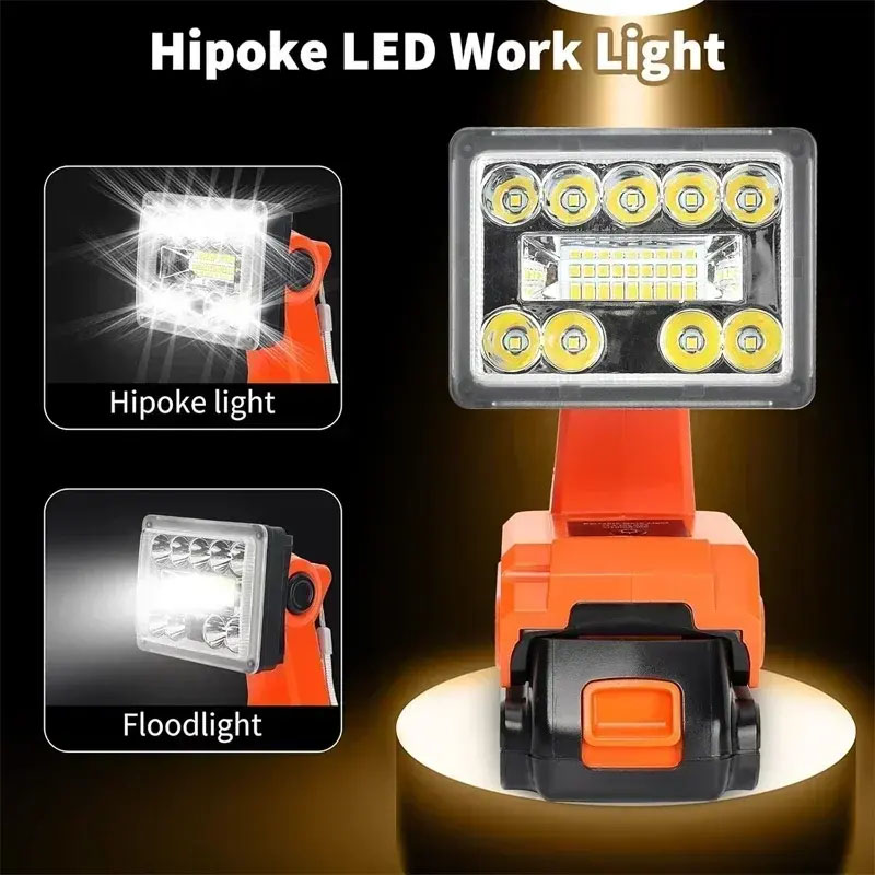 Black+Decker Tool Cordless - Akumulatorowa lampa robocza LED, latarka, kompatybilna