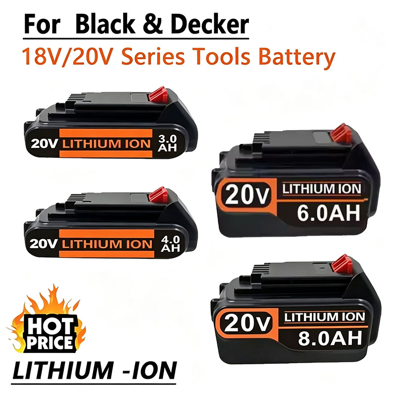 Black+Decker Tool Cordless - Akumulator 20V BL2018 LST220 LB2X4020 LBXR20