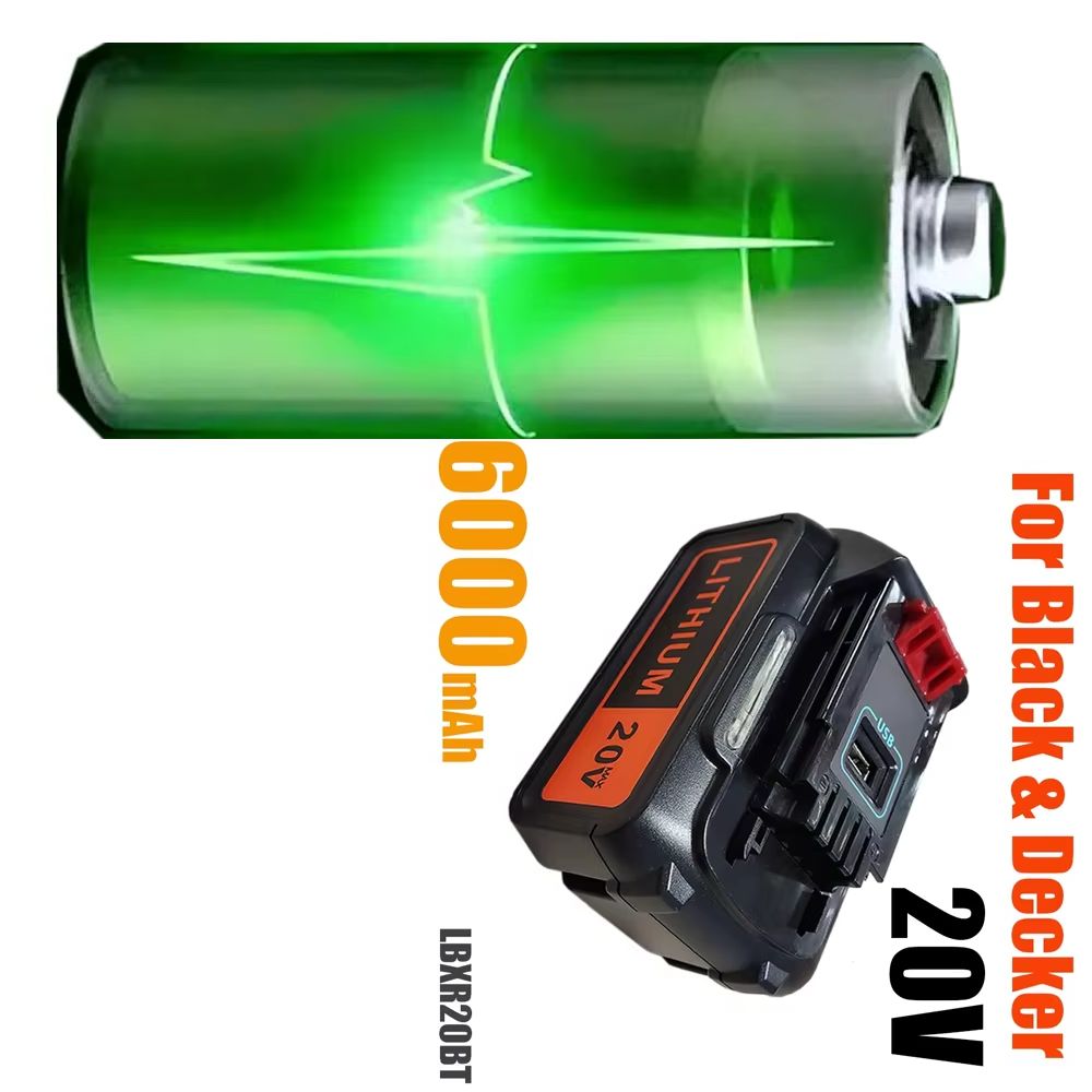 Black+Decker Tool Cordless - Akumulator 6Ah/10Ah 18V 8.0Ah BL2018 Black