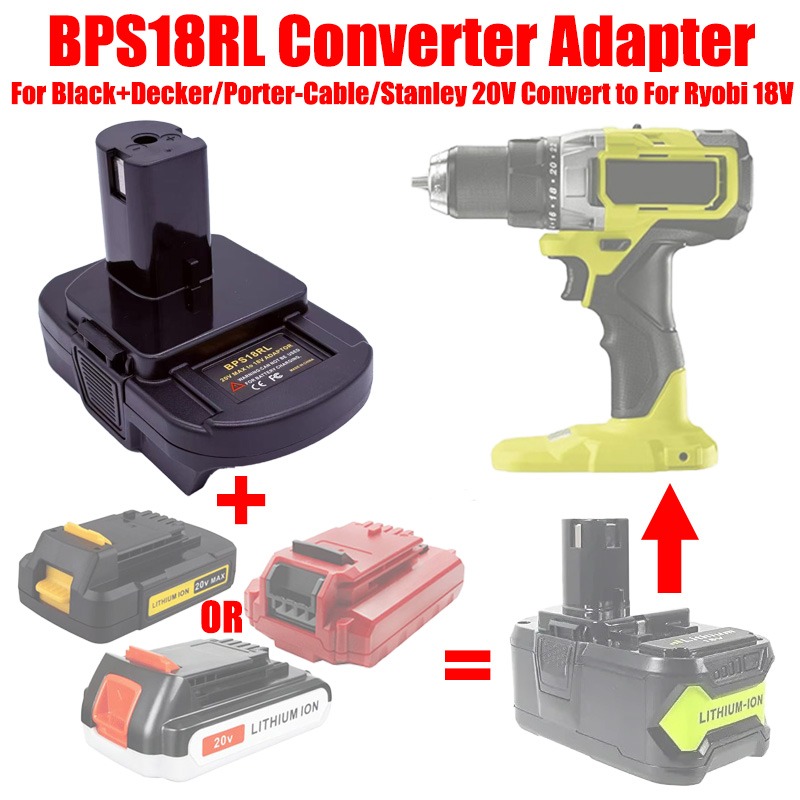 Adapter baterii ALASICKA BPS18 – Black+Decker Tool Cordless recenzja i cena