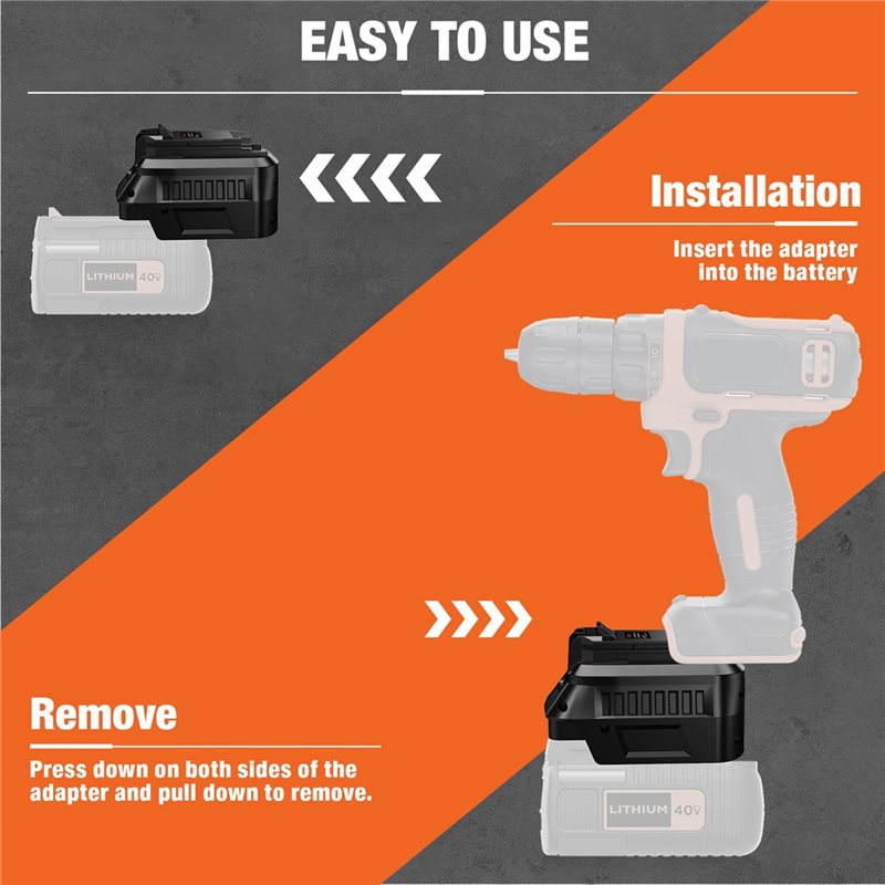 【RECOMENDAR】Adapter baterii 40 – Black+Decker Tool Cordless recenzja i cena